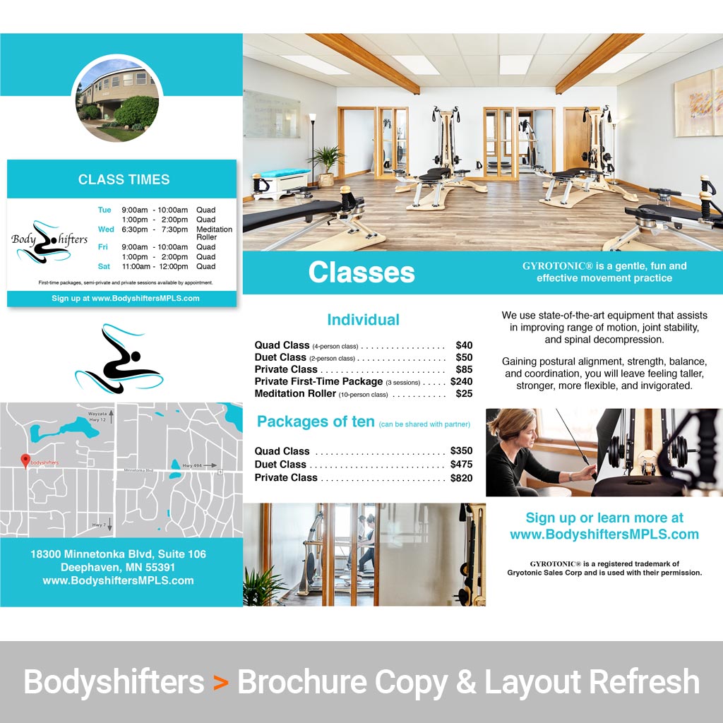 Marketing Consulting Services for Bodyshifters Movement Studio